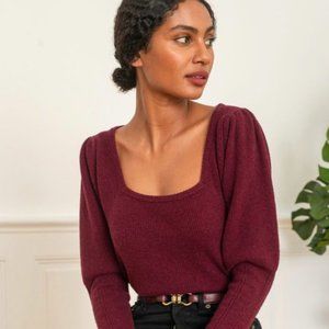 Rouje Paris VALOU Sweater in Wine Size 34
